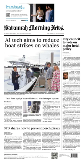 Cover of Savannah Morning News
