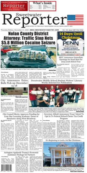 Cover of Sweetwater Reporter