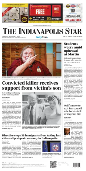 Cover of The Indianapolis Star