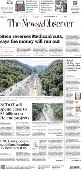 Cover of The News & Observer