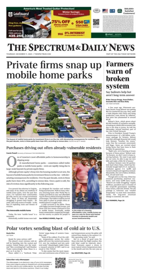 Cover of The Spectrum & Daily News