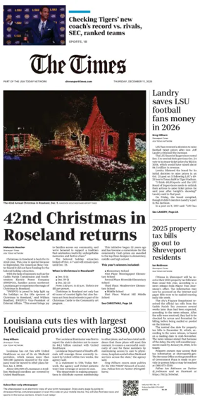 Cover of The Times (Shreveport)