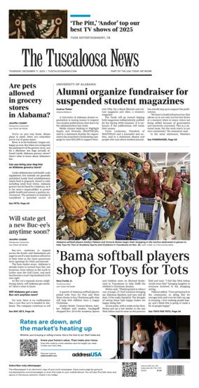 Cover of The Tuscaloosa News