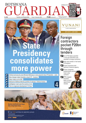 Cover of Botswana Guardian