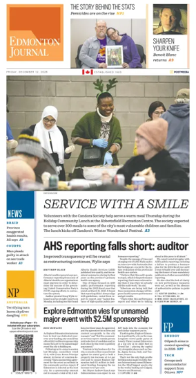 Cover of Edmonton Journal