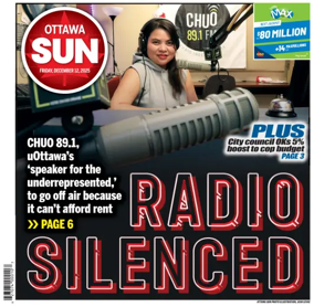 Cover of Ottawa Sun