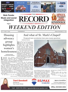 Cover of Sherbrooke Record