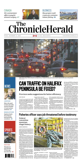 Cover of The Chronicle Herald (Provincial)