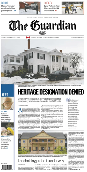 Cover of The Guardian (Charlottetown)