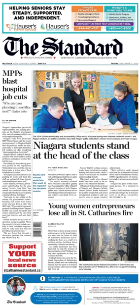Cover of The Standard (St. Catharines)