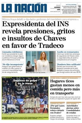 Cover of La Nacion (Costa Rica)