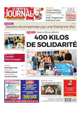 Cover of Le Petit Journal - L'hebdo local de l'Hérault
