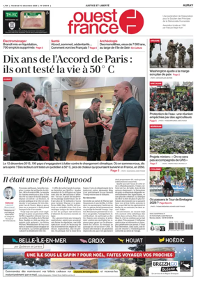 Cover of Ouest France (Auray)