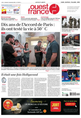 Cover of Ouest France (Caen)