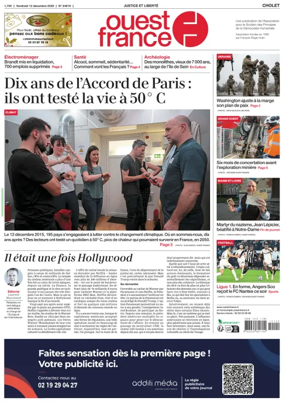 Cover of Ouest France (Cholet)