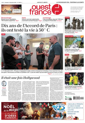 Cover of Ouest France (La Roche-sur-Yon)