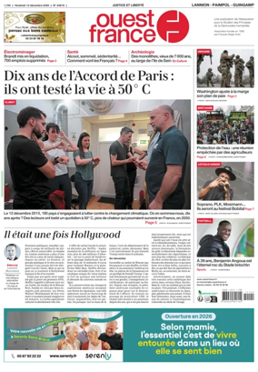 Cover of Ouest France (Lannion)