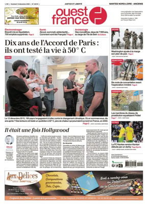 Cover of Ouest France (Nantes / Nord-Loire)