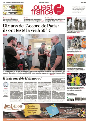 Cover of Ouest France (Nantes)