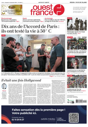Cover of Ouest France (Redon / Pays de Vilaine)