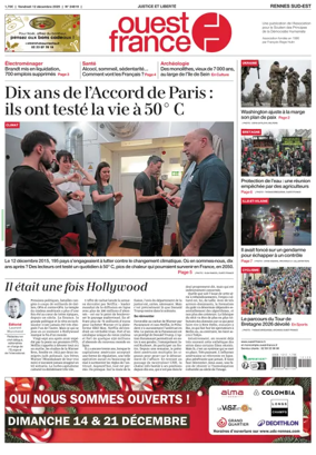Cover of Ouest France (Rennes Sud)