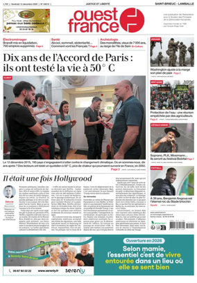 Cover of Ouest France (Saint-Brieuc)