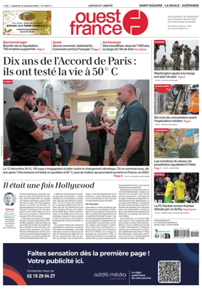 Cover of Ouest France (Saint-Nazaire)