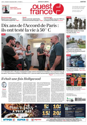 Cover of Ouest France (Sarthe)