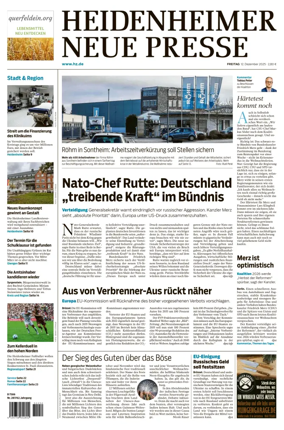 Cover of Heidenheimer Neue Presse