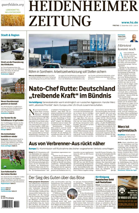 Cover of Heidenheimer Zeitung