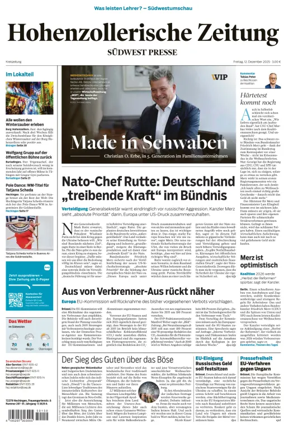 Cover of Hohenzollerische Zeitung