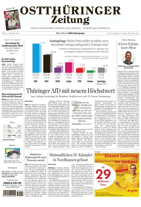 Cover of Ostthüringer Zeitung (Saale-Holzland-Kreis)