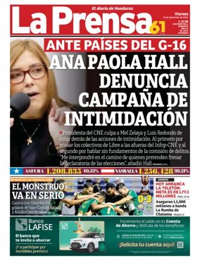Cover of Diario La Prensa