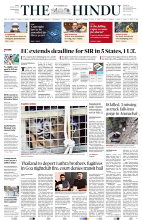 Cover of The Hindu - International