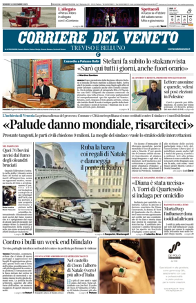 Cover of Corriere del Veneto (Treviso e Belluno)