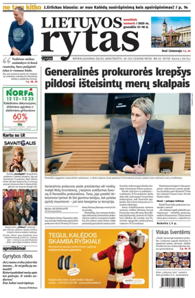 Cover of Lietuvos Rytas
