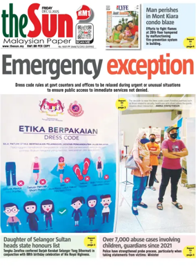 Cover of The Sun (Malaysia)