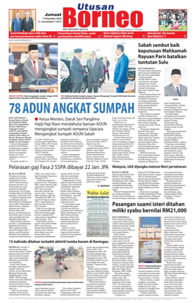 Cover of Utusan Borneo (Sabah)