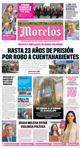 Cover of Diario de Morelos