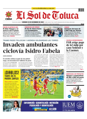 Cover of El Sol de Toluca