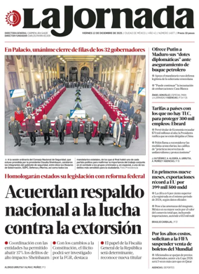 Cover of La Jornada