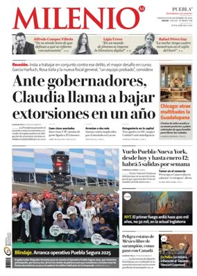 Cover of Milenio Puebla