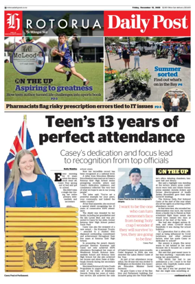 Cover of Rotorua Daily Post