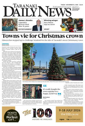 Cover of Taranaki Daily News