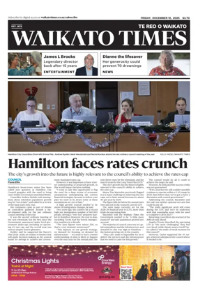 Cover of Waikato Times