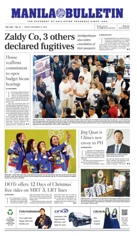 Cover of Manila Bulletin