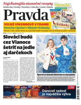 Cover of Pravda of Slovakia
