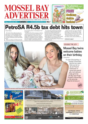 Cover of Mossel Bay Advertiser