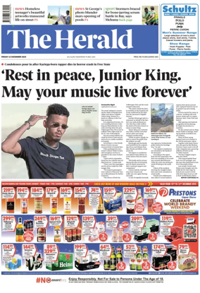 Cover of The Herald (South Africa)