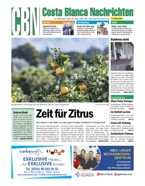 Cover of Costa Blanca Nachrichten